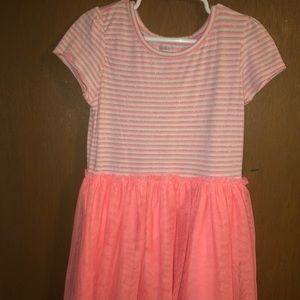 Pink dress with silver sparkles